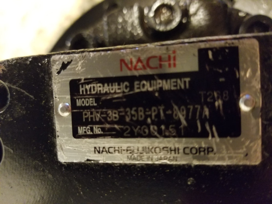 PHV-3B-35B-PT-8977A Nachi Hydraulic  Final Drive Motor